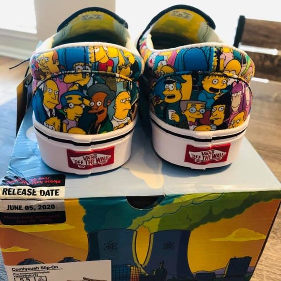 The Simpsons VANS comfycush slip on shoes 7 - Picture 4 of 7